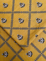 Light Mustard Digital Print - Unstitched Khaddar